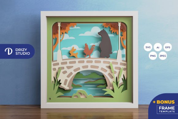 Bunny, Chicken and Bear 3D Layered Paper – A Crafts & Graphics Combo for Digital Sellers