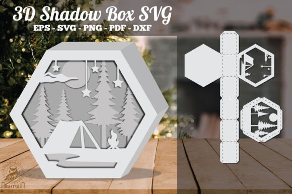 Camper in Forest 3D SVG for Shadow Boxes Review