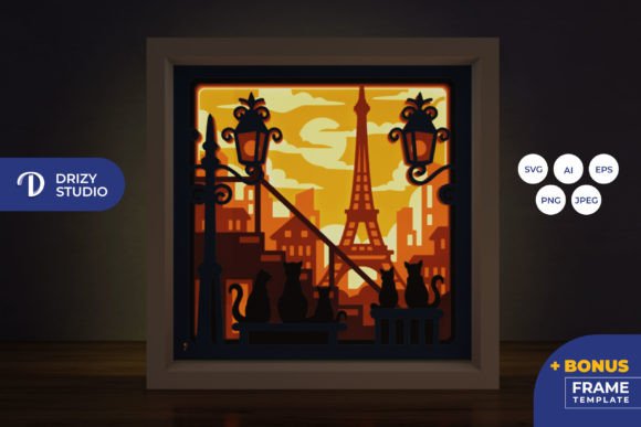 Cat on the Street Garden 3D Shadow Box – A Practical Review for Digital Sellers