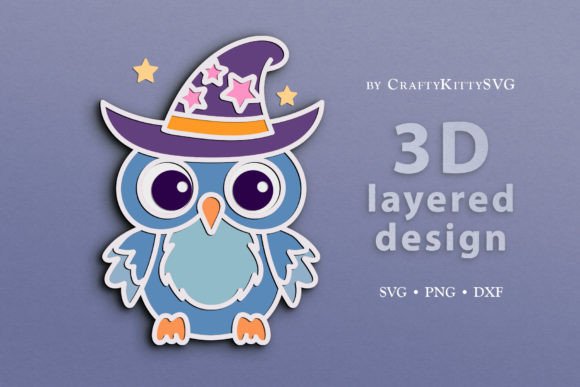 Cute Kawaii Owl 3D Layered SVG for Laser Cutting – Autumn Craft Collection Review