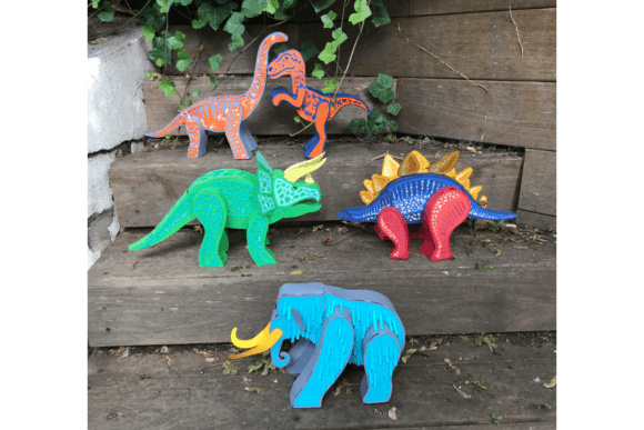 Dinosaurs 3D SVG for Kids Crafts & Business