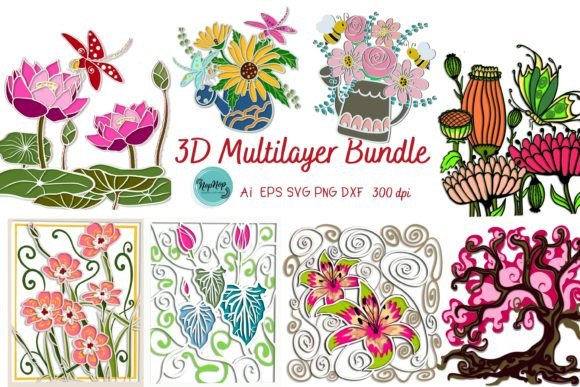 Exploring the Multilayer Flower 3D SVG Bundle for Paper Flowers & Branding Projects