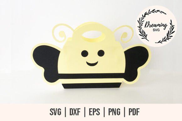 Honey Bee Bag Templates: 3D SVG Animals for Branding