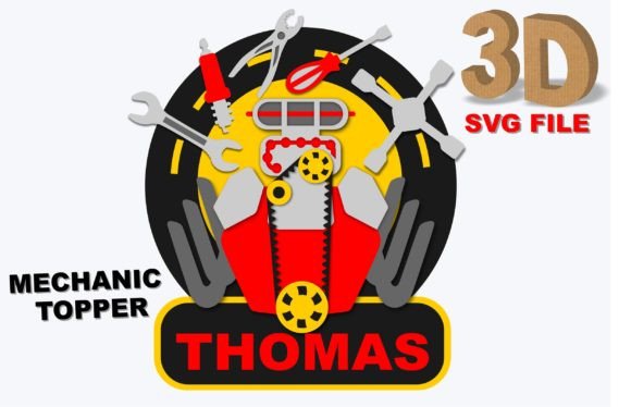MECHANIC TOPPER 3D SVG: A Crafts & Graphics Designer’s Take on Real-World Blog Use