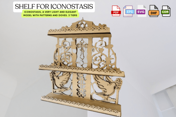 Shelf for Icons: A 3D SVG Graphic for Branding and Visual Design Projects