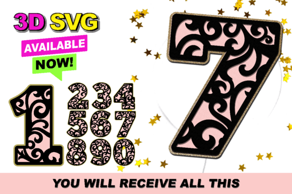 Swirl Pattern Numbers 3D SVG: A Crafty Graphic Designer’s Review
