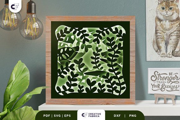 Tropical Jungle 3D SVG Ornament: A Lush Visual Upgrade for Content Publishers